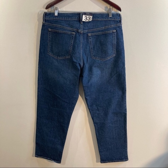 GAP Sz 33 High Rise Cheeky Straight Button Fly Mid-Wash Jeans NWT - Picture 5 of 11